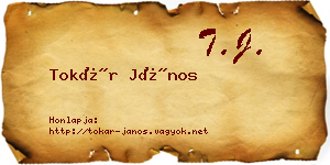 Tokár János névjegykártya